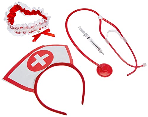 Boland 44803 – Set dinfirmière sexy avec serre-tête, stéthos