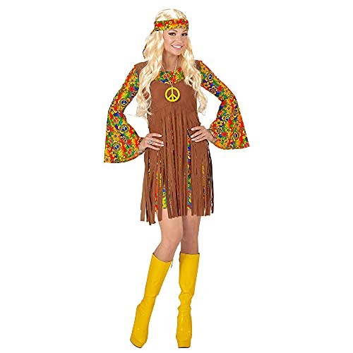 Widmann Costume de Femme Hippie, pour Adulte
